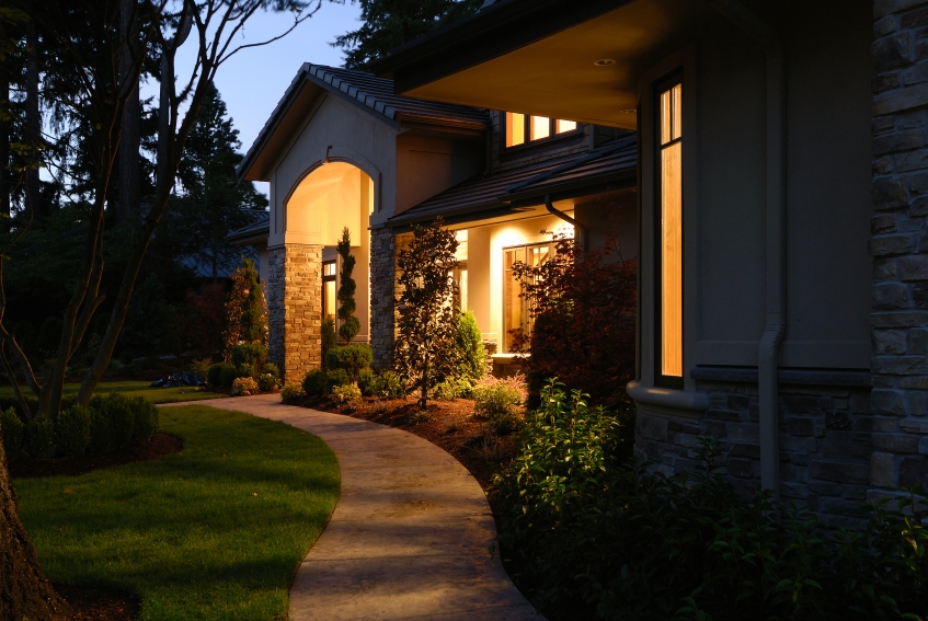 House Landscape Lighting Design